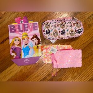 Princess Fairytale Pink Zip Organizer | Pencil Case / Cosmetic Pouch